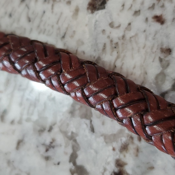 Fossil Leather Handbag With Braided Strap - Picture 7 of 17